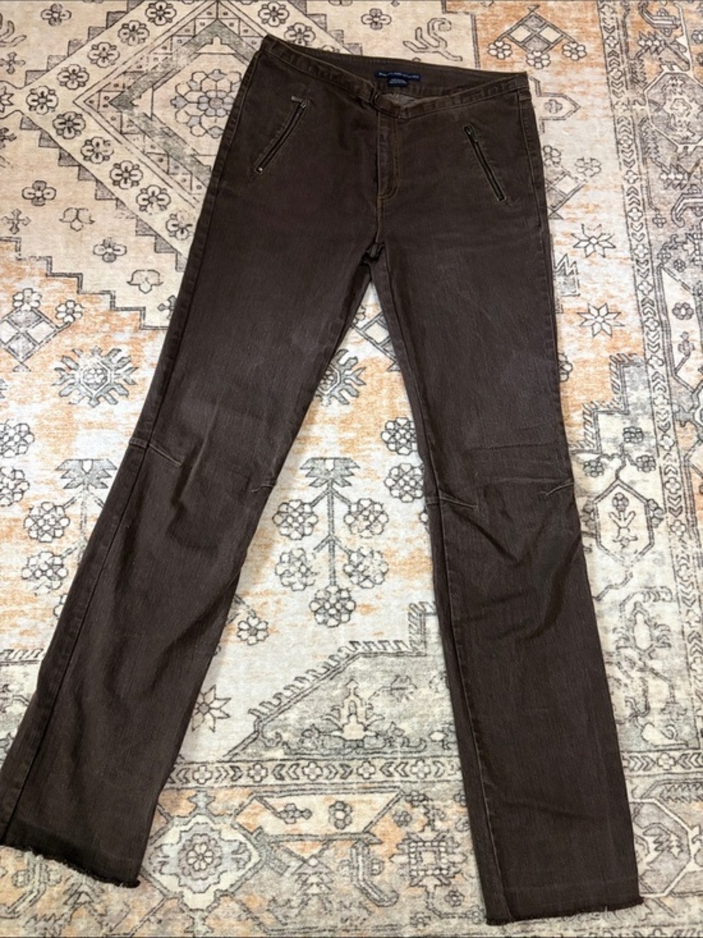 Ralph Lauren Women's Brown Straight-Leg Jeans